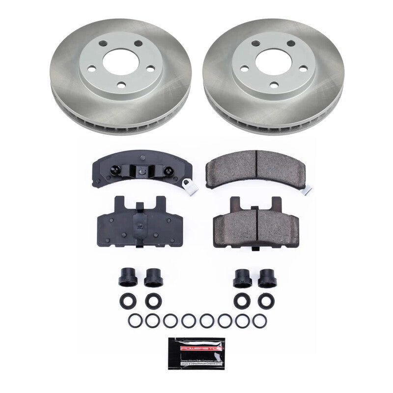 PowerStop Power Stop 90-92 Cadillac Fleetwood Front Semi-Coated Rotor Kit