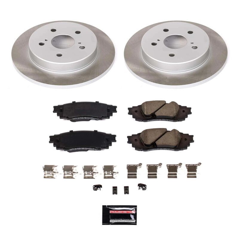 PowerStop Power Stop 21-23 Toyota Venza Rear Semi-Coated Rotor Kit