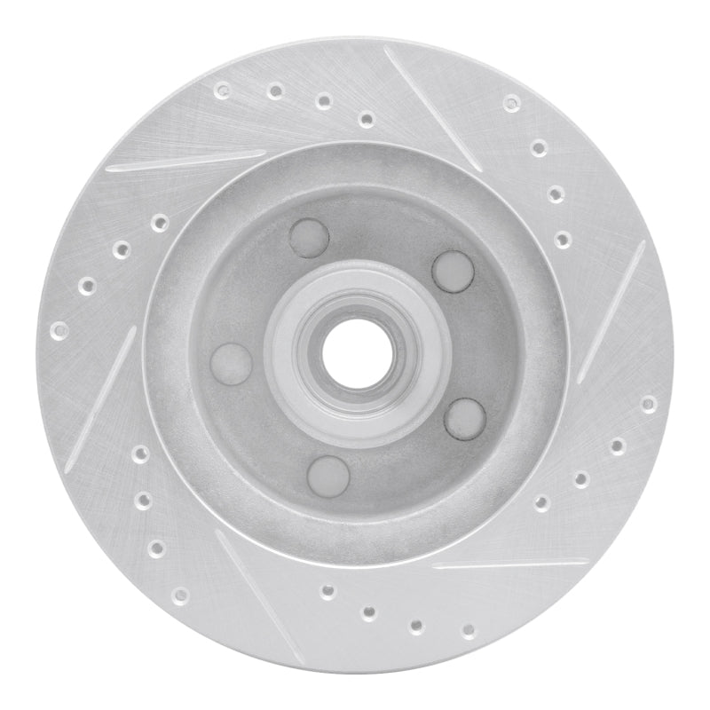 R1 Concepts R1 73-73 Ford Country Squire Front Left Drilled & Slotted Silver Brake Rotor