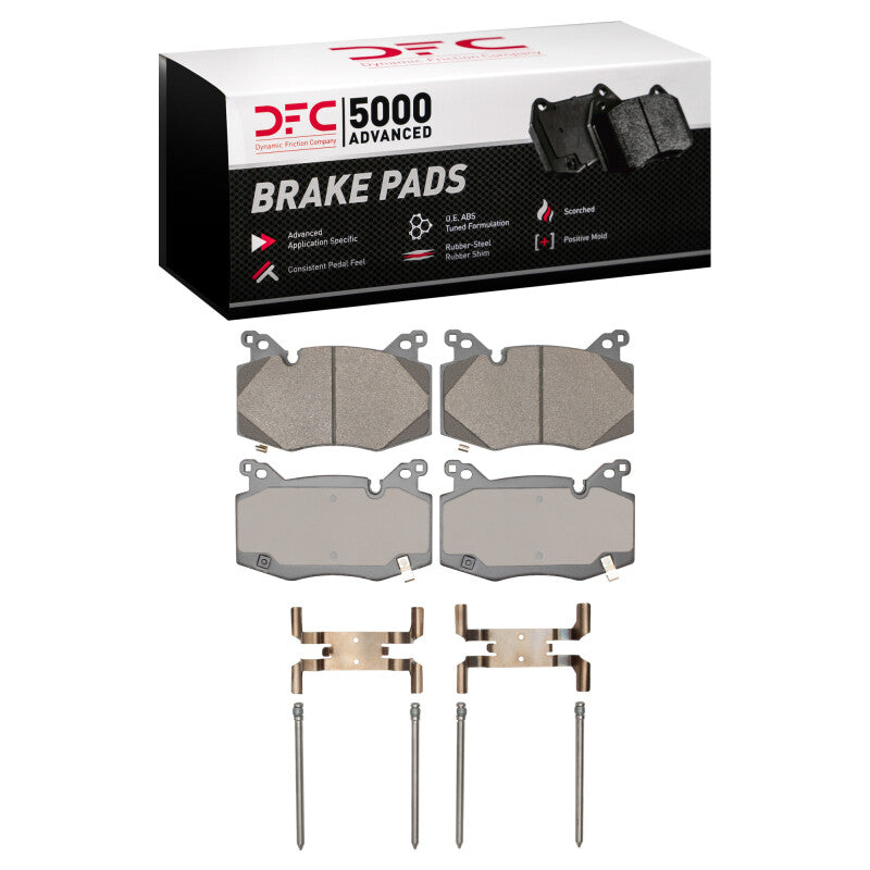 DFC 19-20 Cadillac CT6 Front 5000 Advanced Low Metallic Brake Pads and Hardware Kit