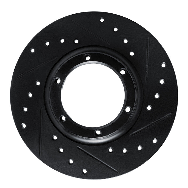 R1 Concepts R1 71-83 Renault R15 Front Right Rear Right Drilled & Slotted Black Brake Rotor
