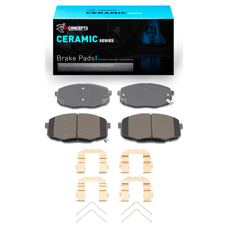 R1 Concepts R1 09-13 Hyundai Elantra Front Ceramic Pads & Hardware Kit