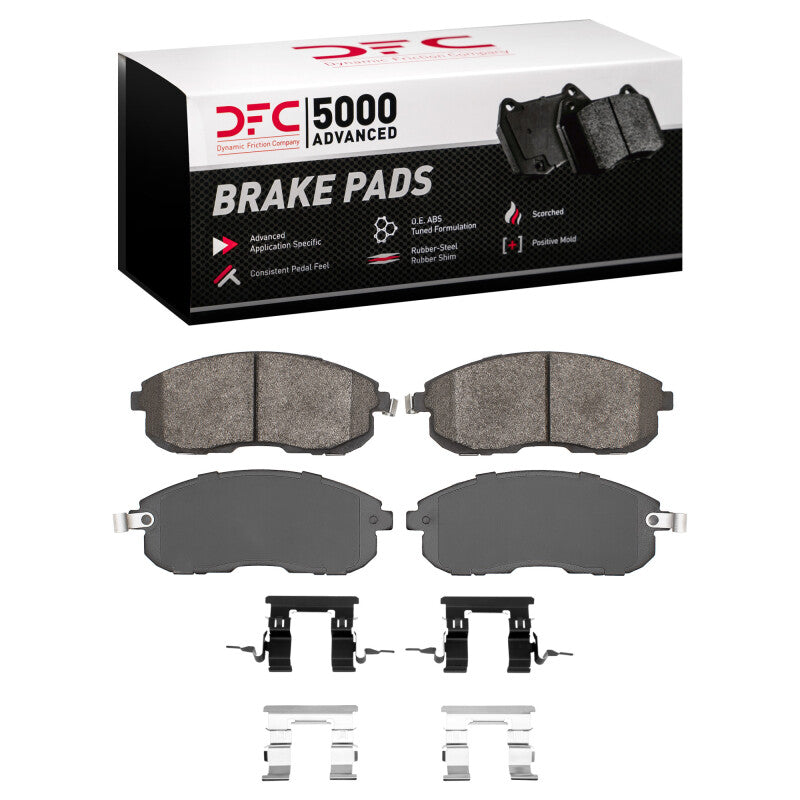 DFC 03-05 Infiniti G35 Front 5000 Advanced Semi Metallic Brake Pads and Hardware Kit
