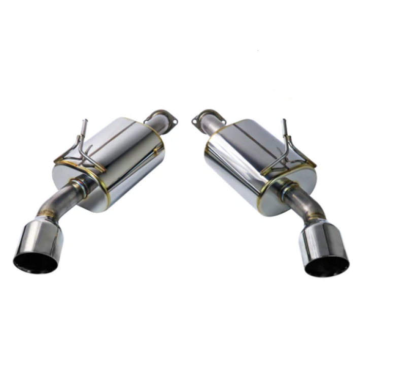 REMARK 14+ Infiniti Q50 Axle Back Exhaust w/Mufflers - Stainless Double Wall Tip