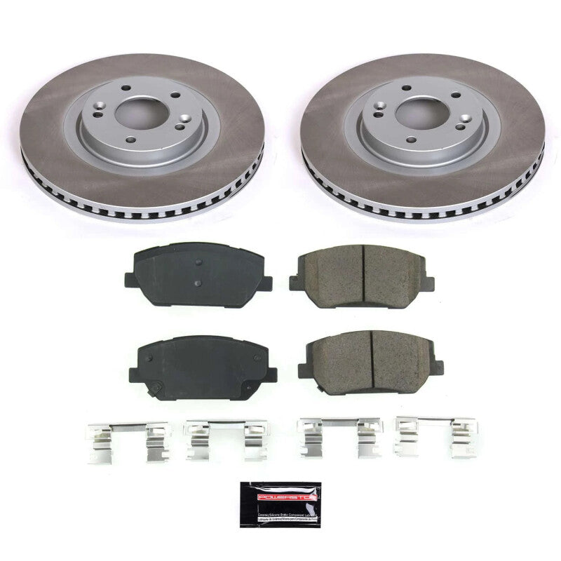 PowerStop Power Stop 19-20 Hyundai Santa Fe Front Semi-Coated Rotor Kit