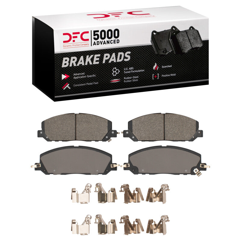 DFC 20-25 Ford Police Interceptor Utility Front 5000 Adv Semi Metallic Brake Pads & Hardware Kit