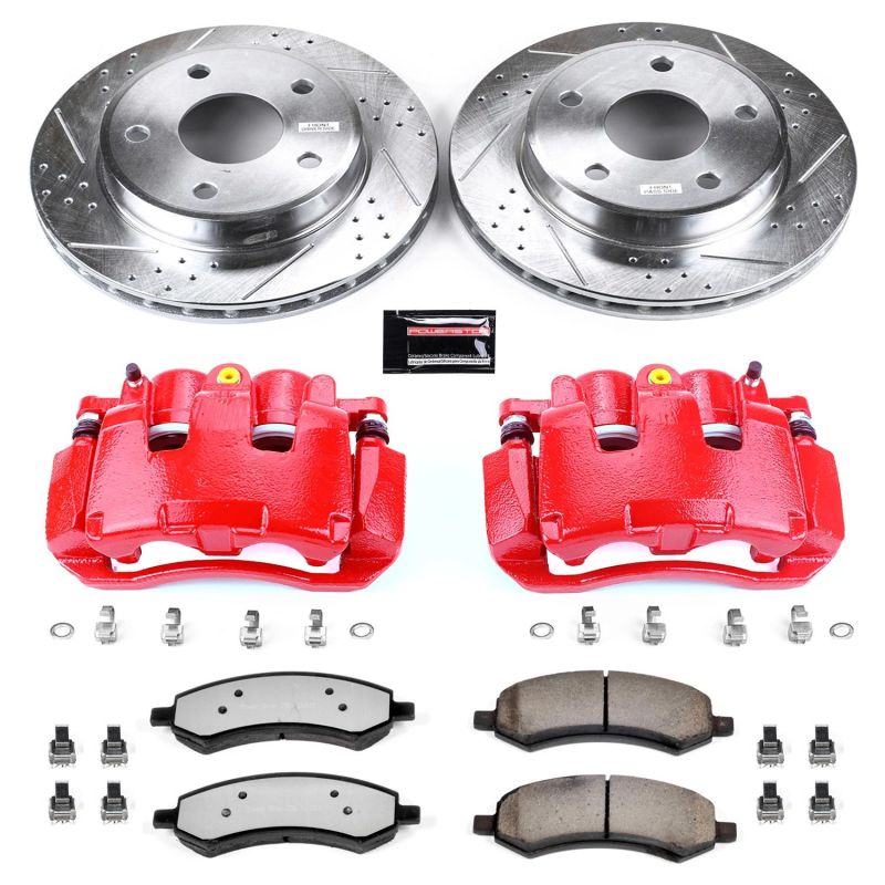 PowerStop Power Stop 2011 Ram Dakota Front Z36 Truck & Tow Kit w/Cals