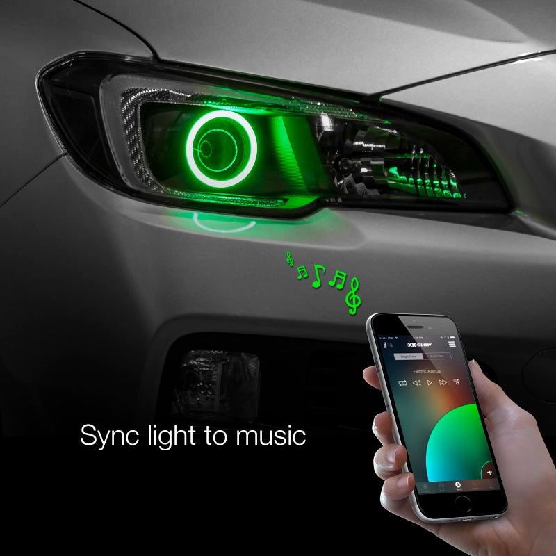 XKGLOW XK Glow 2x60mm - RGB Switchback Halo Million Color XKCHROME Smartphone App Controlled Kit