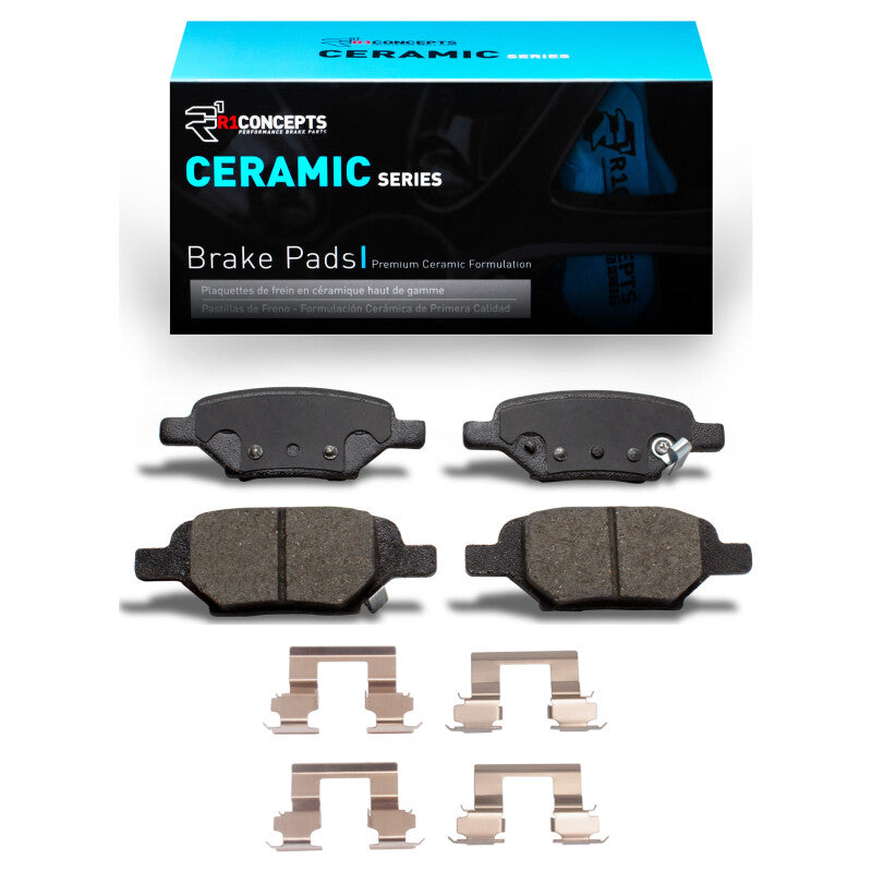 R1 Concepts R1 2004-2012 Chevrolet Cobalt Rear R1 Ceramic Pads & Hardware Kit