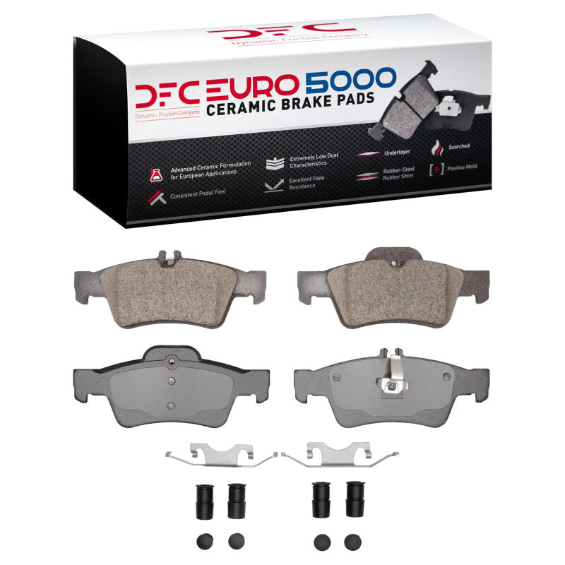 DFC 02-18 Mercedes-Benz E200 (Latin America) Rear Euro 5000 Ceramic Brake Pads and Hardware Kit