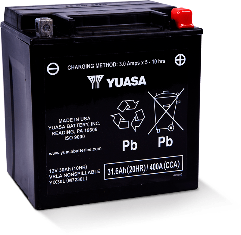 Yuasa Battery Yuasa YIX30L Maintenance Free AGM 12-Volt Battery