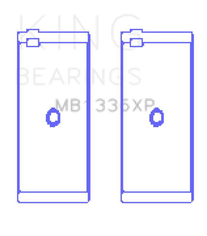 King Engine Bearings Kawasaki ZX-14 (2006-2011) #1/3/5 (Size +0.25mm) Main Bearing Set