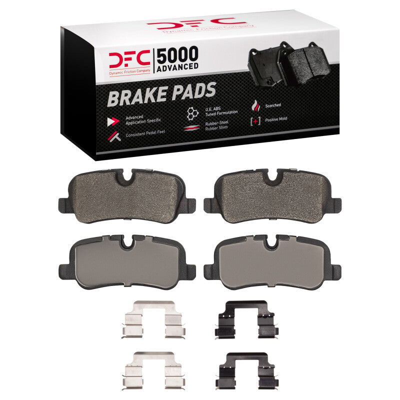 DFC 05-16 Land Rover Range Rover Rear 5000 Advanced Low Metallic Brake Pads and Hardware Kit