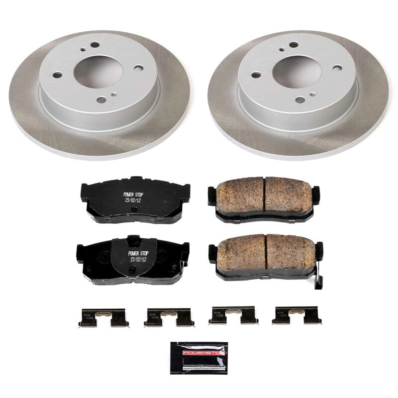 PowerStop Power Stop 00-01 Nissan Sentra Rear Semi-Coated Rotor Kit