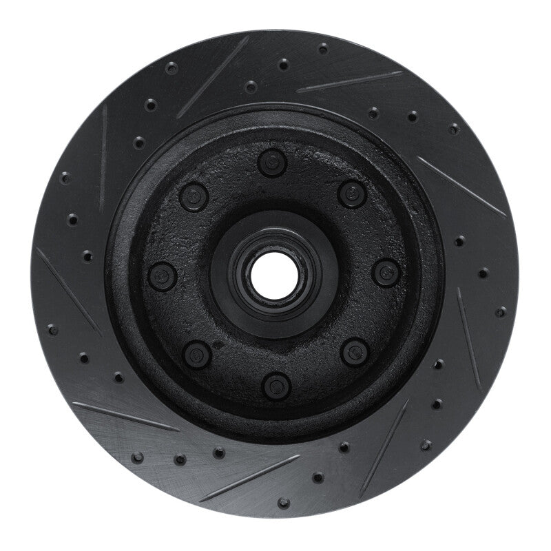 R1 Concepts R1 78-81 Dodge B350 Front Right Drilled & Slotted Black Brake Rotor