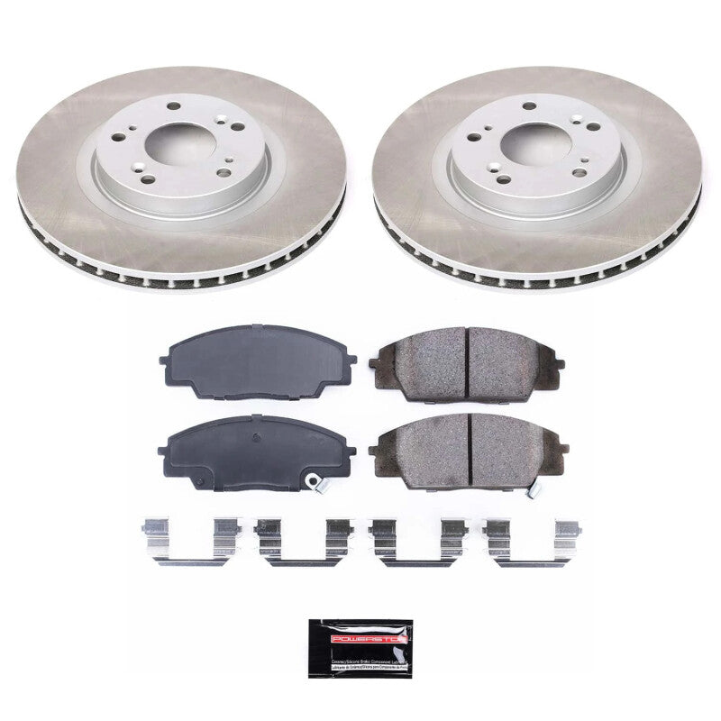 PowerStop Power Stop 06-11 Honda Civic Front Semi-Coated Rotor Kit