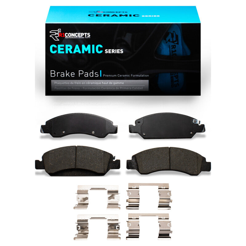 R1 Concepts R1 2005-2020 Cadillac Escalade ESV Front R1 Ceramic Pads & Hardware Kit