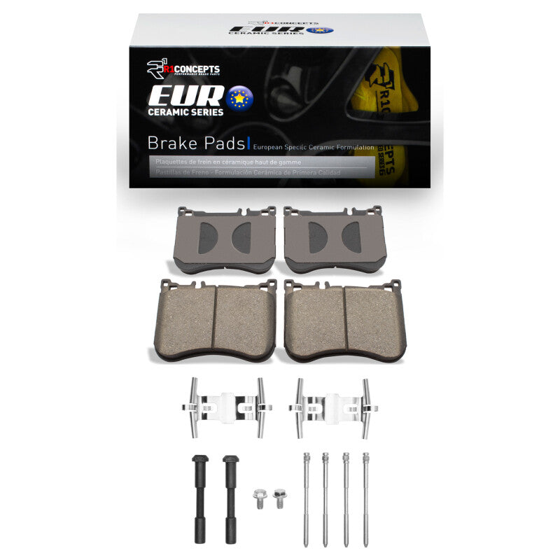 R1 Concepts R1 2013-2023 Mercedes-Benz S560 Front R1 Euro Ceramic Pads & Hardware Kit