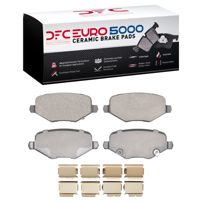 DFC 09-14 Dodge Journey Rear Euro 5000 Ceramic Brake Pads and Hardware Kit