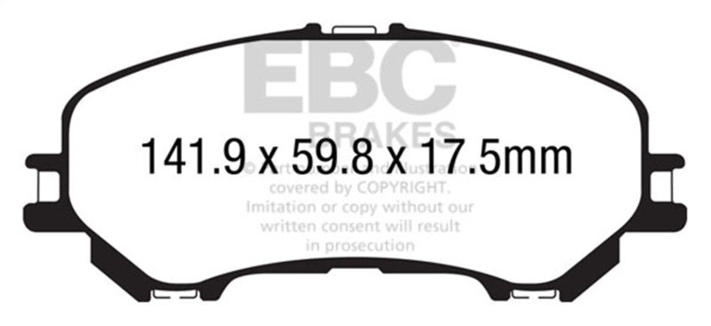 EBC 14-20 Nissan Rogue 2.5L Bluestuff Front Brake Pads