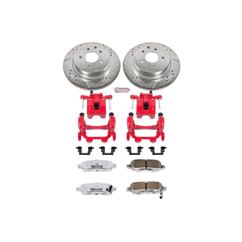 PowerStop Power Stop 11-12 Infiniti G25 Rear Z26 Street Warrior Brake Kit w/Calipers