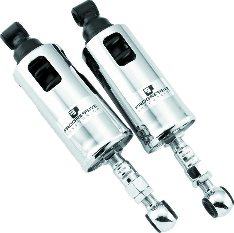 Progressive 89-99 Harley-Davidson Softail 422 Series Shocks - Chrome