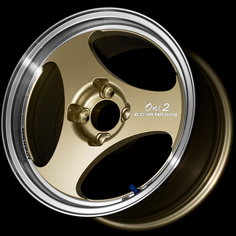Advan ONI2 15x5.5 / +38 Offset / 4x100 / 63mm Bore / Machining and Champagne Gold