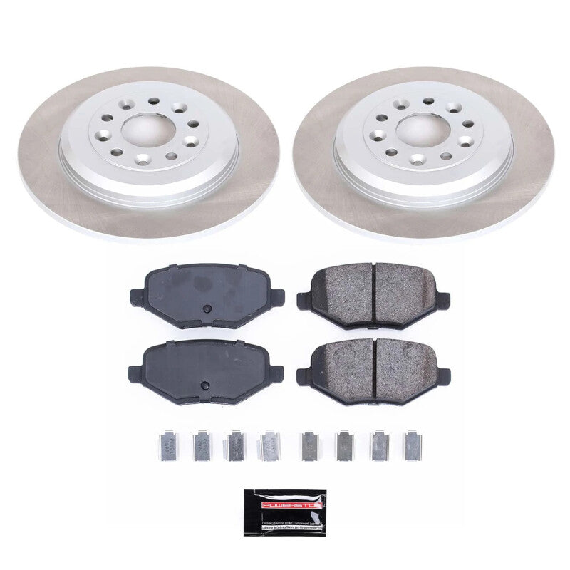 PowerStop Power Stop 13-15 Lincoln MKX Rear Semi-Coated Rotor Kit