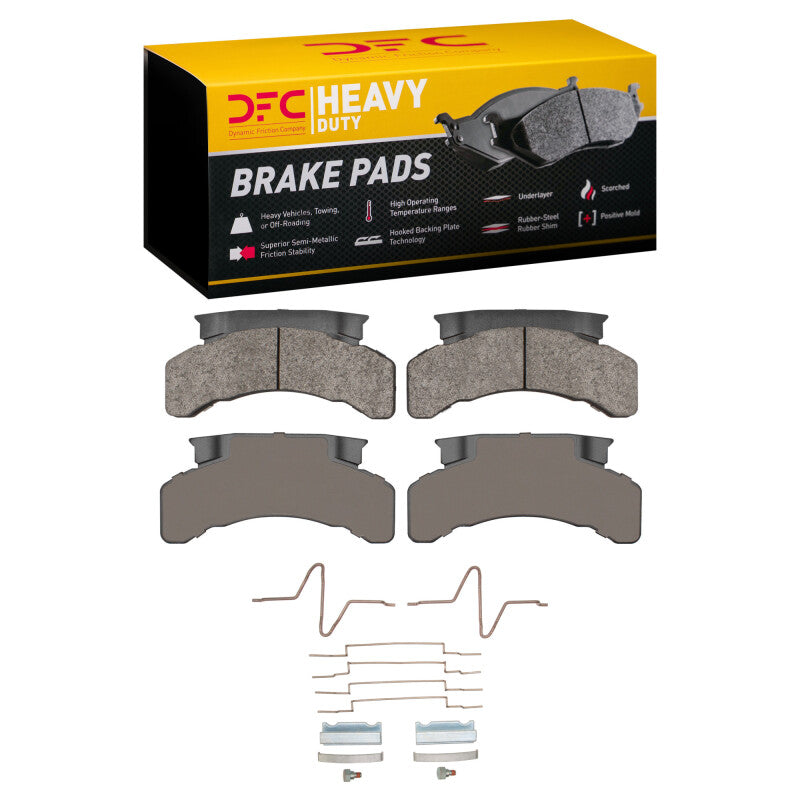 DFC 83-12 Beaver Motorcoach Monterey Front/Rear Heavy Duty Pads and Hardware Kit