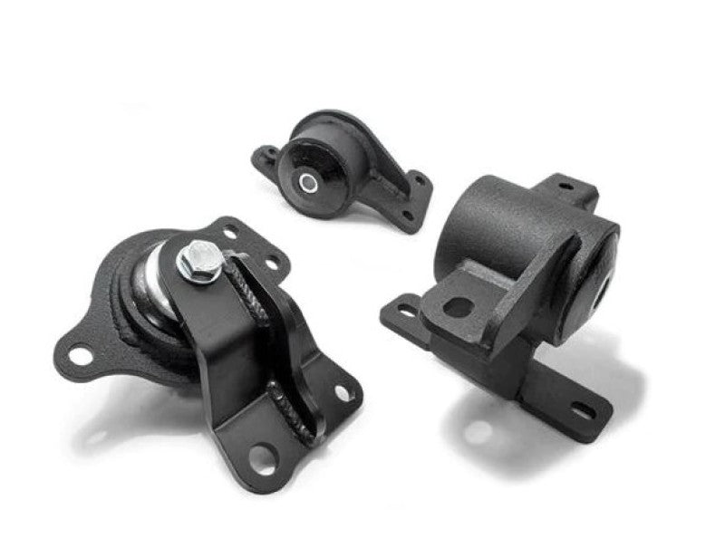 Innovative Mounts Innovative 05-08 Honda FIT/JAZZ L-Series Black Steel Mounts 95A Bushings (Auto Trans)