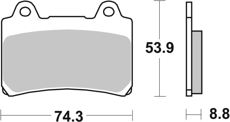 Brembo Powersports Brembo 90-90 Yamaha FZR A 400cc Sinter Brake Pad - Front
