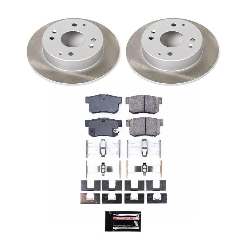 PowerStop Power Stop 98-02 Honda Accord Rear Semi-Coated Rotor Kit