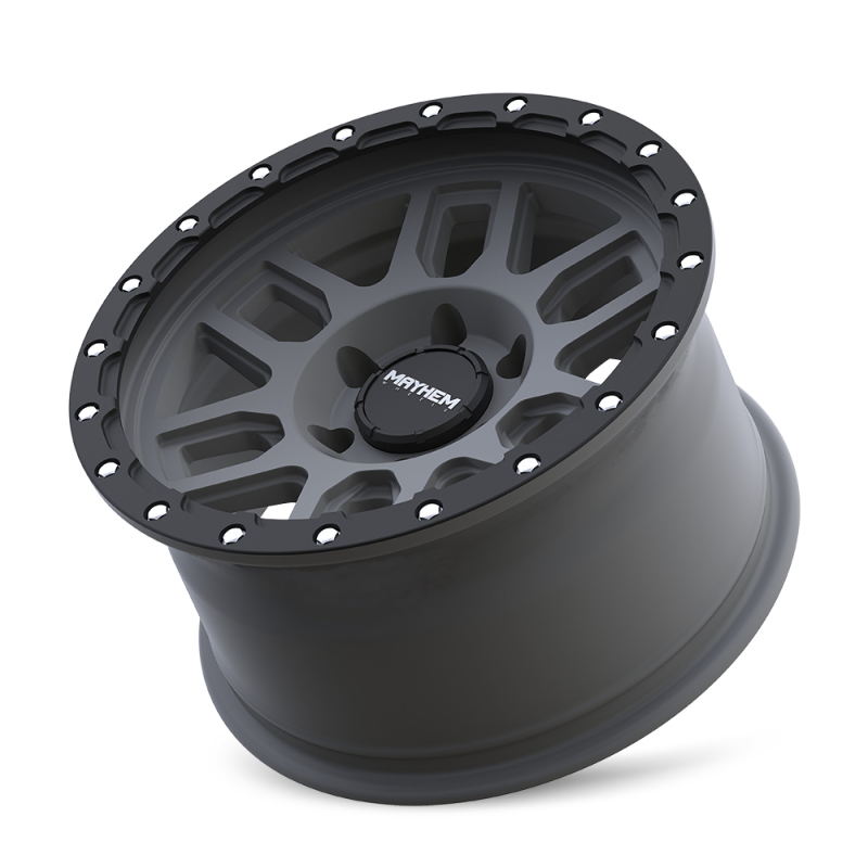Mayhem 8304 Delta 17x9 / 6x139.7 BP / 0mm Offset / 106mm Hub Matte Gunmetal w/ Matte Black Lip Wheel
