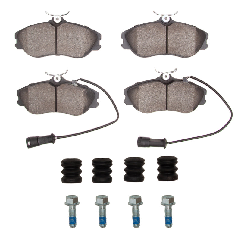 R1 Concepts R1 90-97 Audi V8 Quattro Front Semi Met Pads & Hardware Kit