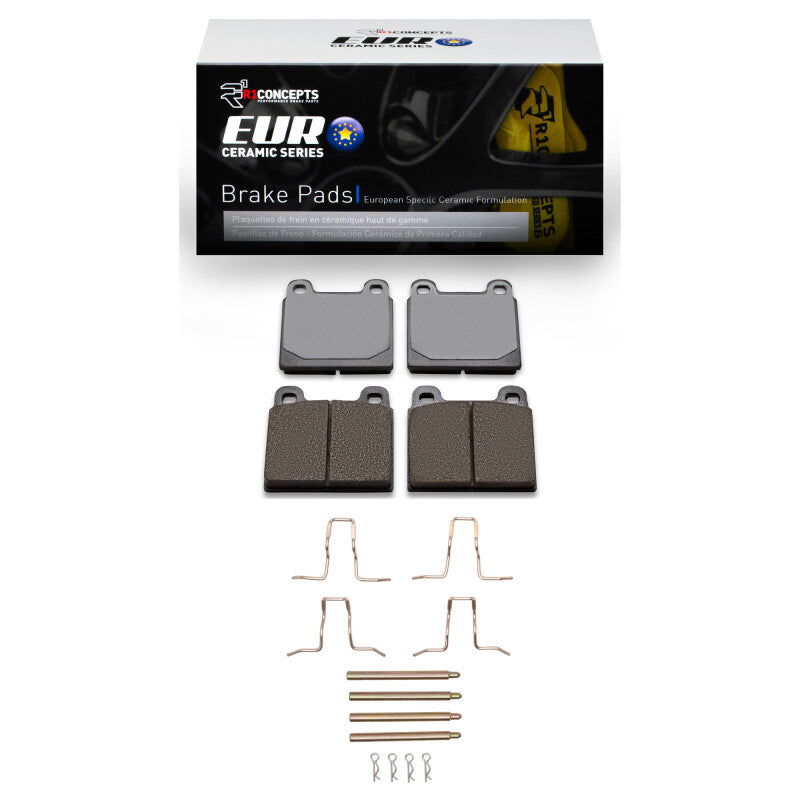 R1 Concepts R1 63-76 Mercedes-Benz 230 Front Euro Ceramic Pads & Hardware Kit