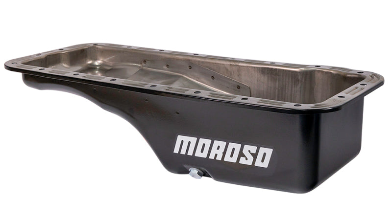 Moroso Ford 352-428 FE Stock (w/Front Sump) Wet Sump 5qt 5in Steel Oil Pan