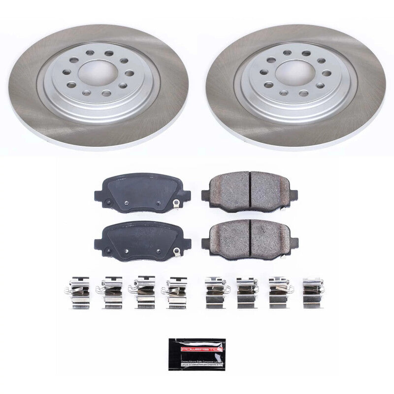 PowerStop Power Stop 14-22 Jeep Cherokee Rear Semi-Coated Rotor Kit