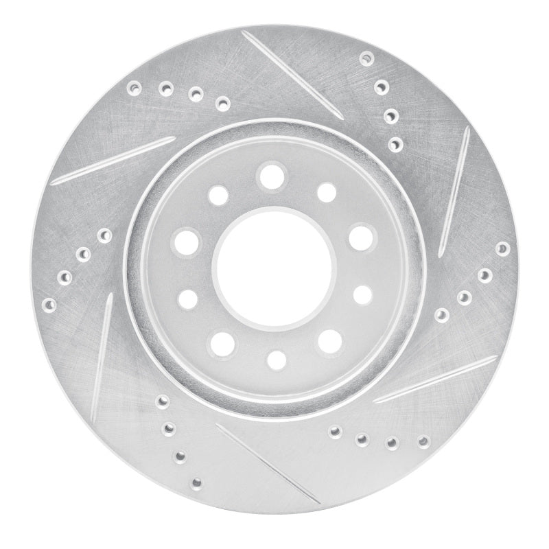 R1 Concepts R1 04-07 Ford Freestar Front Left Drilled & Slotted Silver Brake Rotor