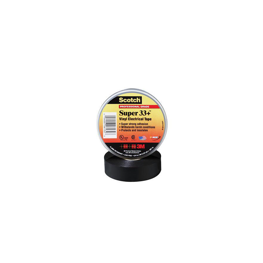 3M 33+SUPER-20FT Adhesive Tapes 80610833800 06130 SUPER 33+ 3/4" X 20' 17VBA