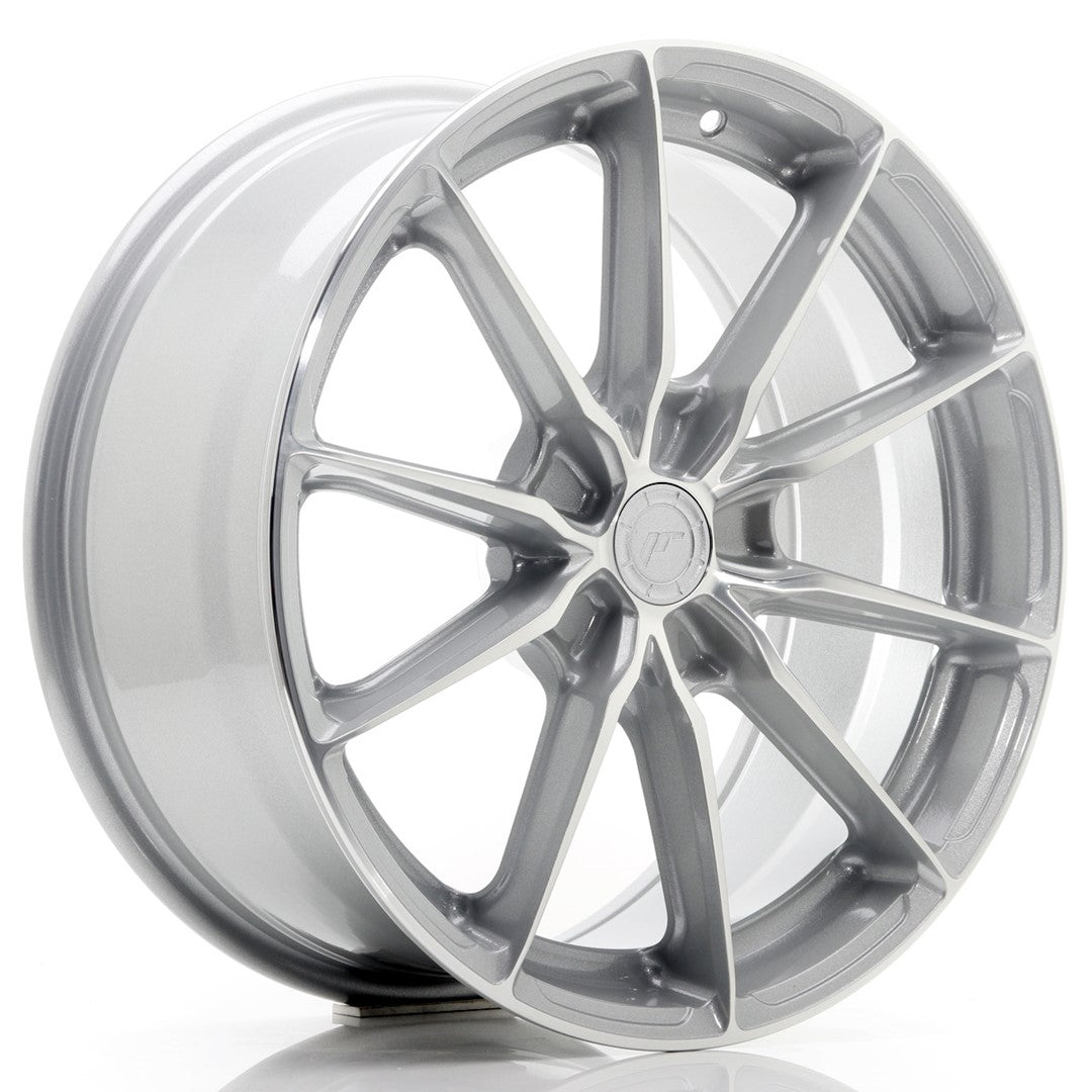 JR Wheels JR3718805X2072SM - JR37 18x8 ET20-45 5H BLANK Silver Machined Face