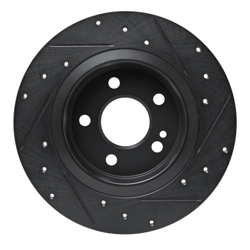 R1 Concepts R1 19-26 Mercedes-Benz A220 Rear Left Drilled & Slotted Black Brake Rotor