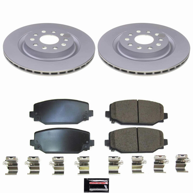 PowerStop Power Stop 22-24 Jeep Grand Cherokee Rear Z17 Coated Brake Kit