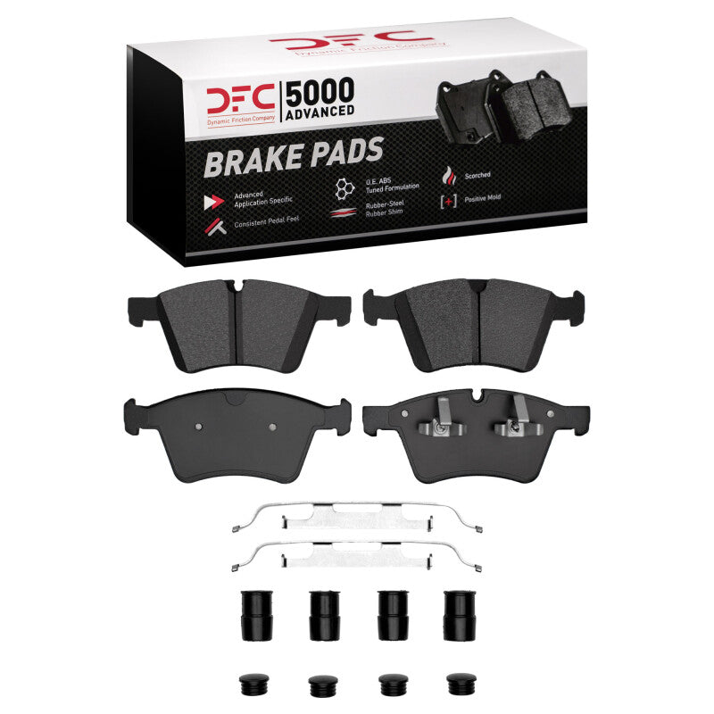 DFC 07-09 Mercedes-Benz GL320 Front 5000 Advanced Low Metallic Brake Pads and Hardware Kit