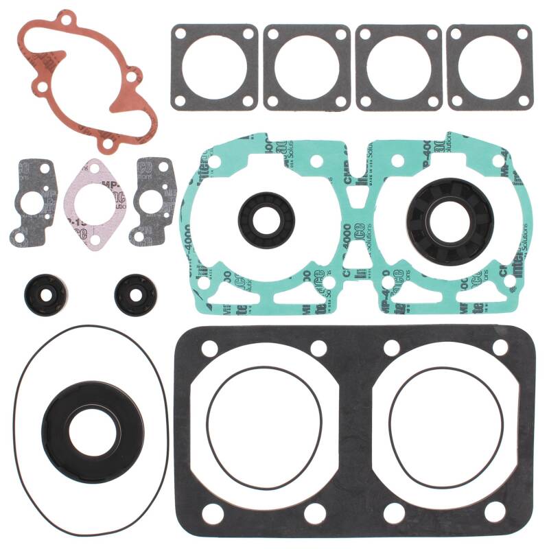 Vertex Pistons Vertex Gaskets 1990 Ski-Doo Formula Mach 1 Complete Gasket Kit w/ Oil Seals