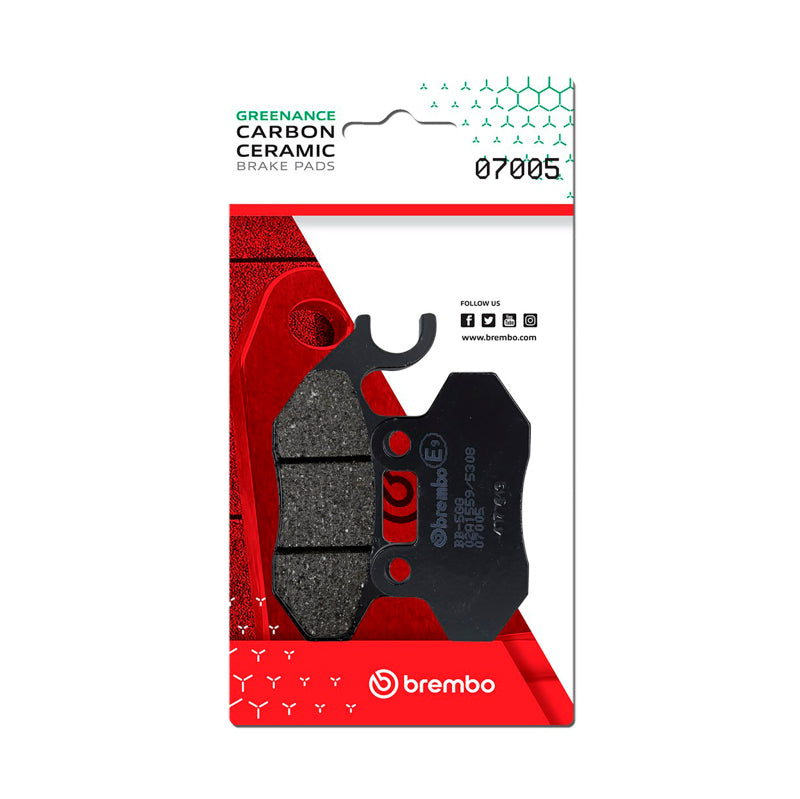 Brembo Powersports Brembo SYM Mask/SYM Red Devil/SYM SYMply/SYM Crox/Zero Zero Carbon Ceramic Brake Pad - Front