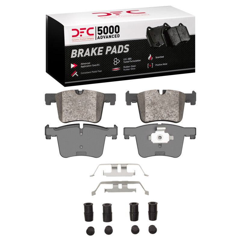 DFC 11-21 BMW 328i Front 5000 Advanced Low Metallic Brake Pads and Hardware Kit