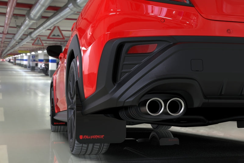 Rally Armor 22-26 Subaru WRX Black UR Mud Flap Altered Font Met. Blk Logo