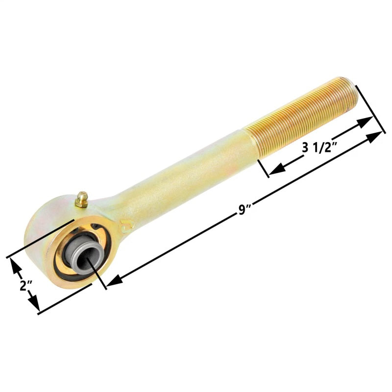 RockJock Johnny Joint 2in Narrow Rod End (Long Shank - 1in RH Thread 1.600in x .562in Ball)