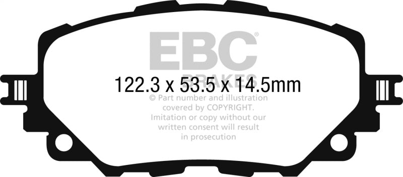 EBC 2016+ Mazda Miata MX-5 / 17-20 Fiat 124 Spider Bluestuff Front Brake Pads