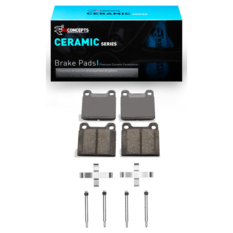 R1 Concepts R1 1975-2004 Volvo 240 Rear R1 Ceramic Pads & Hardware Kit